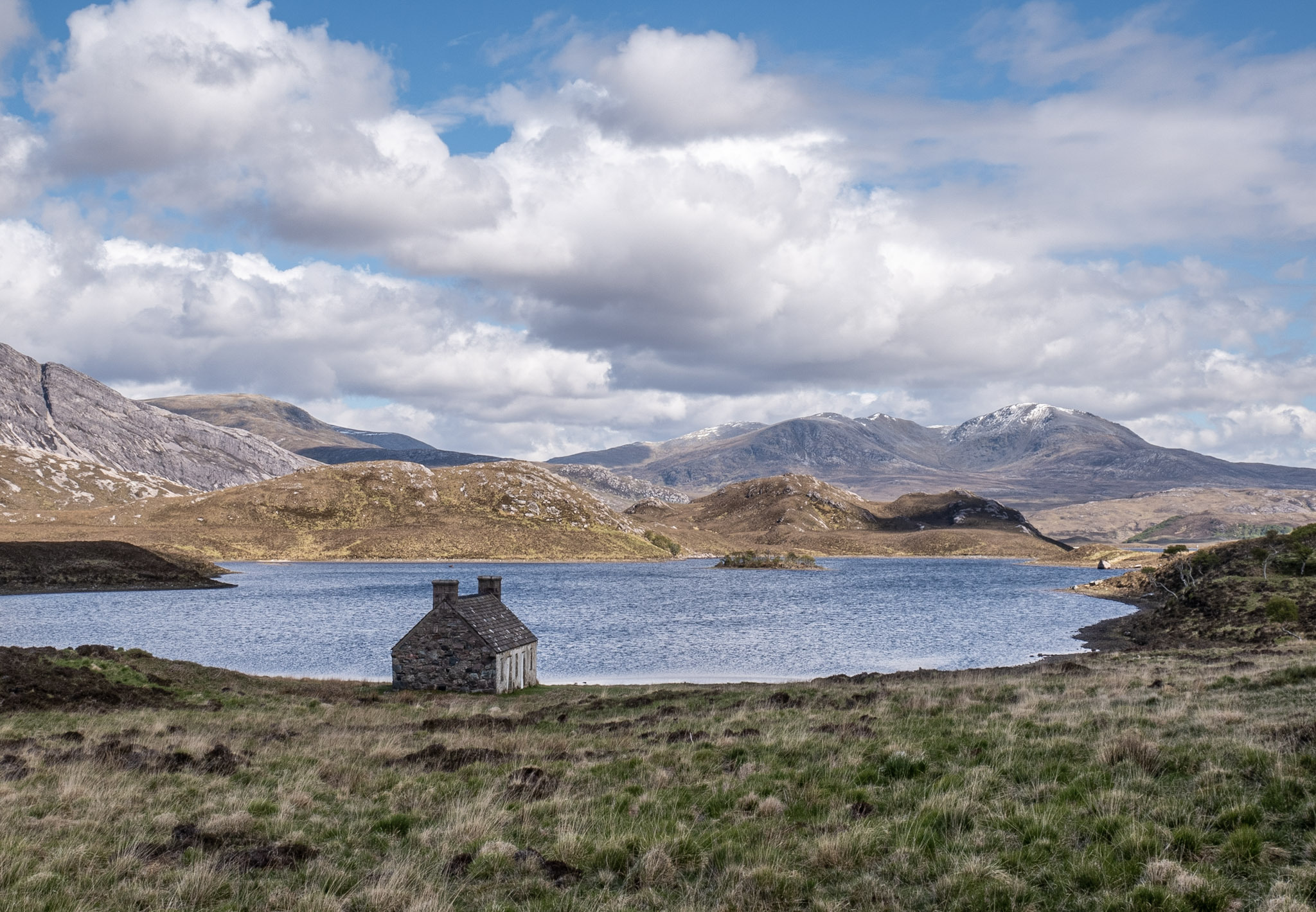 Loch, bothy & mountain, Steve Grace